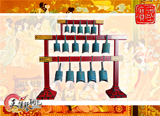 16件套系編鐘、編磬、特鐘、特磬，堂廟祭典用品