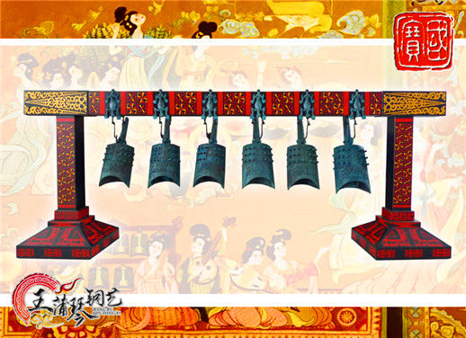 6件套仿古編鐘，小型特色樂(lè)器，民樂(lè)混音配套